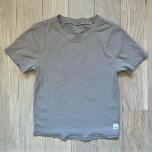 Vuori Cap Sleeve Crew Neck Short Sleeve T-Shirt - Bone